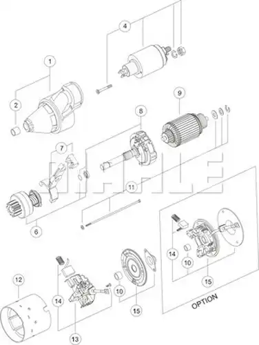 стартер MAHLE MS 373