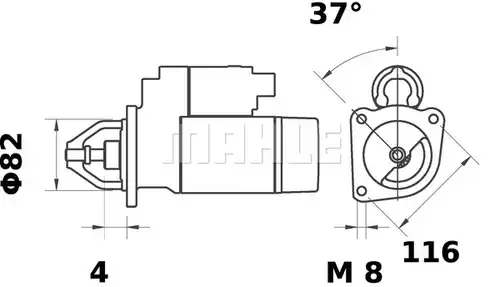 стартер MAHLE MS 453