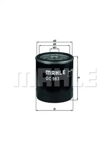 маслен филтър MAHLE OC 983