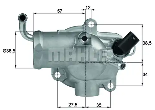 термостат, охладителна течност MAHLE TH 12 87