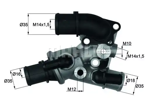 термостат, охладителна течност MAHLE TI 111 80D