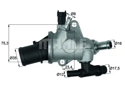 термостат, охладителна течност MAHLE TI 142 83