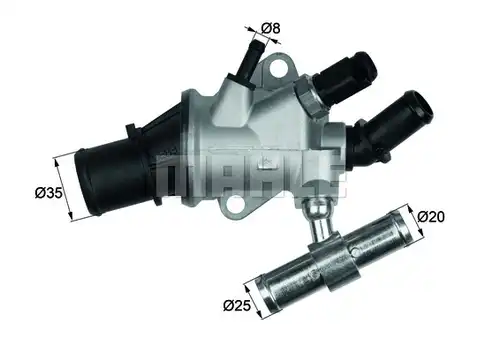 термостат, охладителна течност MAHLE TI 157 88