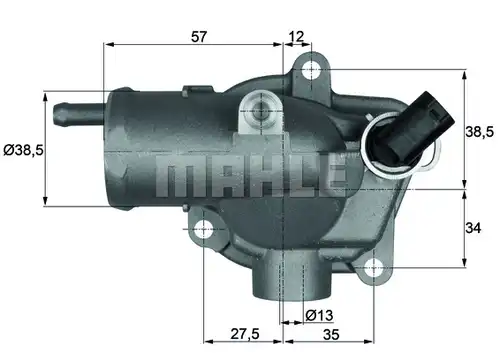 термостат, охладителна течност MAHLE TI 27 92