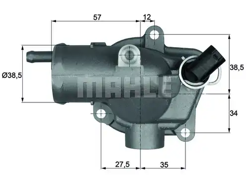 термостат, охладителна течност MAHLE TI 30 92