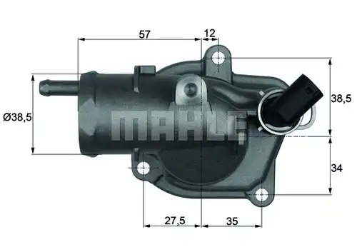 термостат, охладителна течност MAHLE TI 31 87