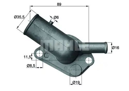 термостат, охладителна течност MAHLE TI 64 87D
