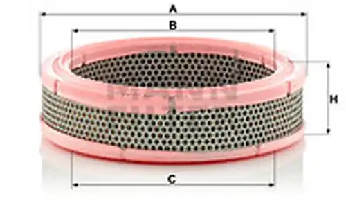 въздушен филтър MANN-FILTER C 2443