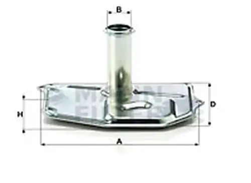 хидравличен филтър, автоматична предавателна кутия MANN-FILTER H 187/1 KIT