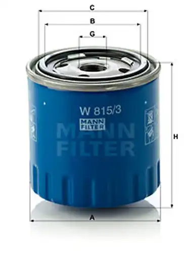 маслен филтър MANN-FILTER W 815/3