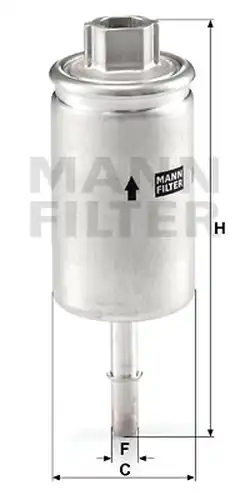горивен филтър MANN-FILTER WK 57