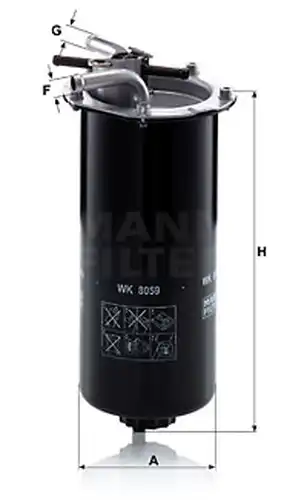 горивен филтър MANN-FILTER WK 8059