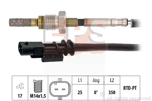 датчик, температура на изгорелите газове MDR EPS-1220 312