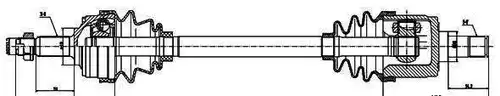 полуоска MDR GSP-223146