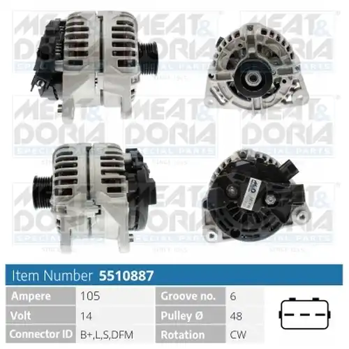 генератор MEAT & DORIA 5510887