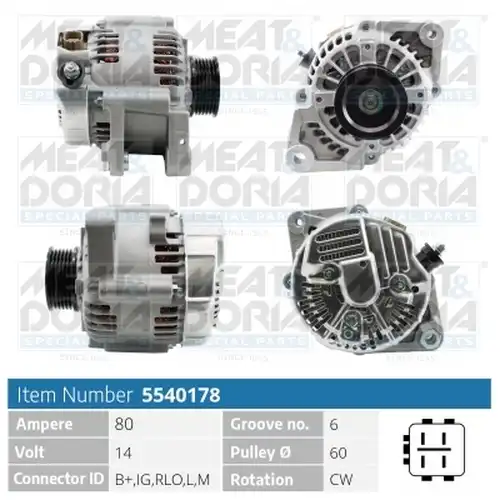 генератор MEAT & DORIA 5540178