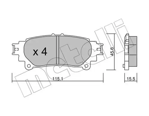 накладки METELLI 22-0939-0