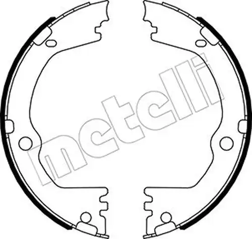 комплект спирачна челюст, ръчна спирачка METELLI 53-0532