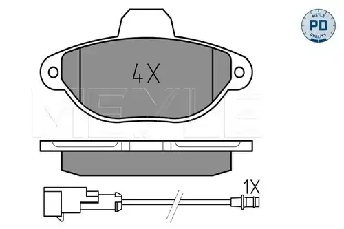 накладки MEYLE 025 214 3617/PD