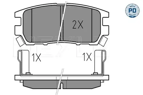 накладки MEYLE 025 218 4014/PD