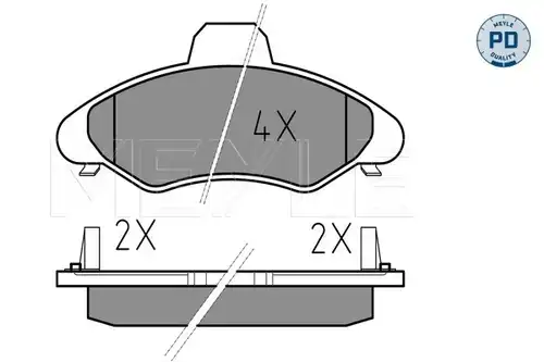 накладки MEYLE 025 233 0018/PD