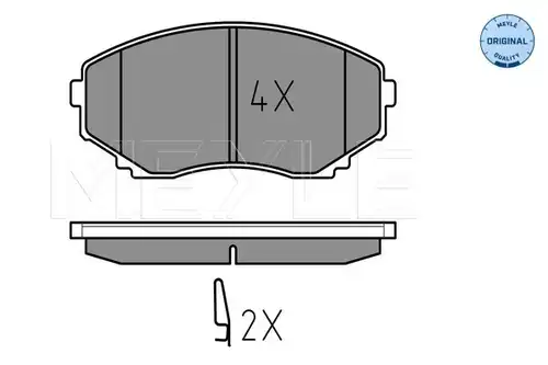накладки MEYLE 025 235 1516/W