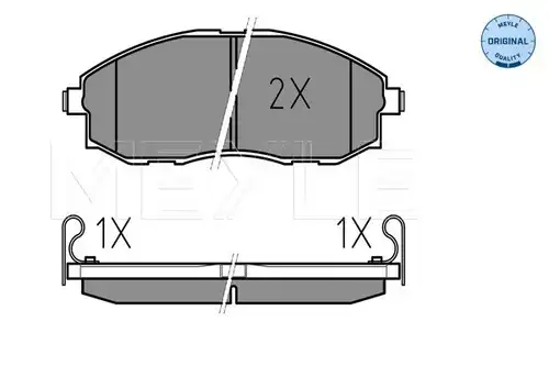 накладки MEYLE 025 235 3617/W