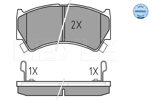накладки MEYLE 025 237 9515/W