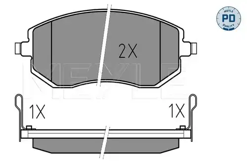 накладки MEYLE 025 238 6517/PD