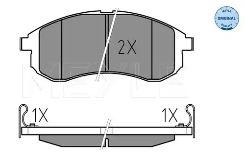 накладки MEYLE 025 238 7914/W