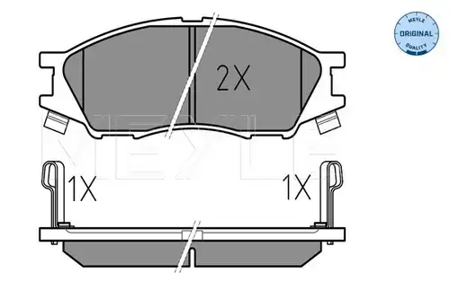 накладки MEYLE 025 246 4815/W