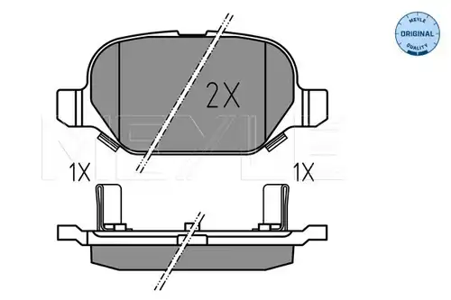 накладки MEYLE 025 254 1014