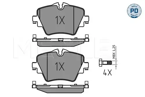 накладки MEYLE 025 256 1718/PD