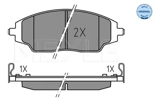 накладки MEYLE 025 257 2218