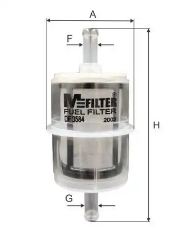 горивен филтър MFILTER DF 3584