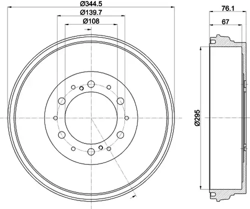 спирачен барабан MINTEX MBD403