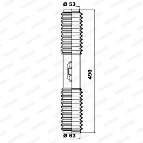 комплект маншон, кормилно управление MOOG K150078