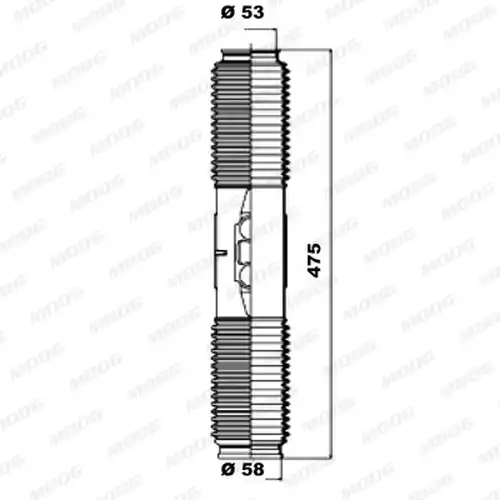 комплект маншон, кормилно управление MOOG K150079