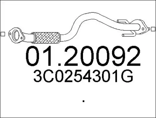 изпускателна тръба MTS 01.20092