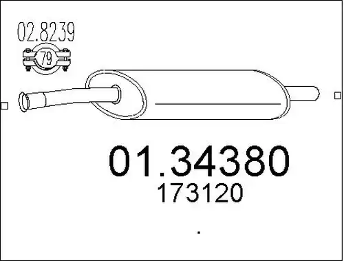 предно гърне MTS 01.34380