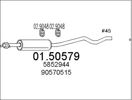 средно гърне MTS 01.50579