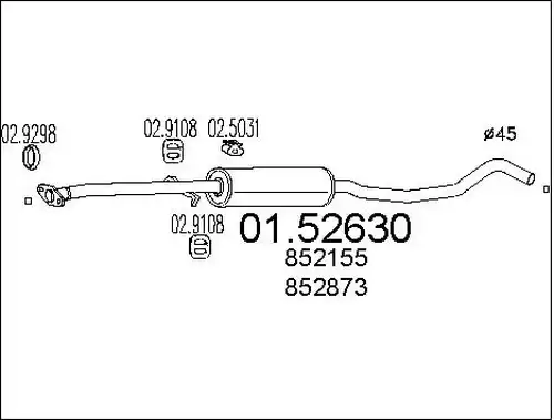средно гърне MTS 01.52630