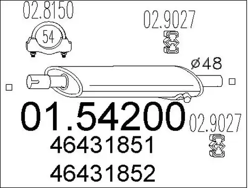 средно гърне MTS 01.54200