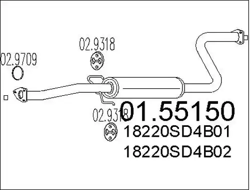 средно гърне MTS 01.55150