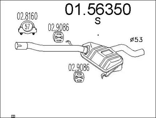 средно гърне MTS 01.56350