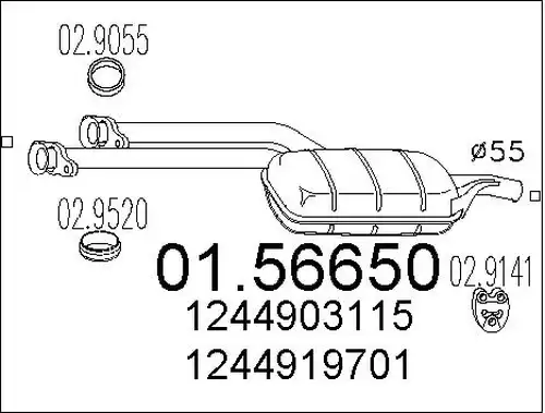 средно гърне MTS 01.56650