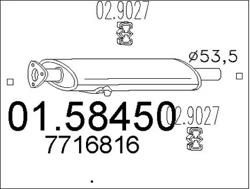 средно гърне MTS 01.58450