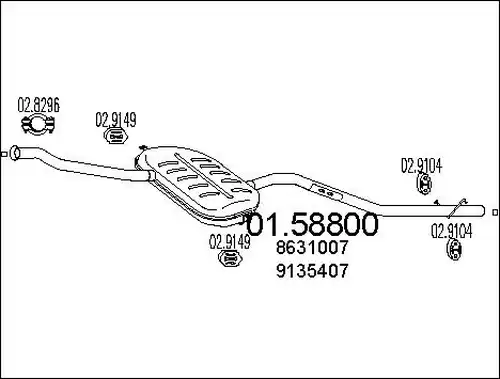 средно гърне MTS 01.58800