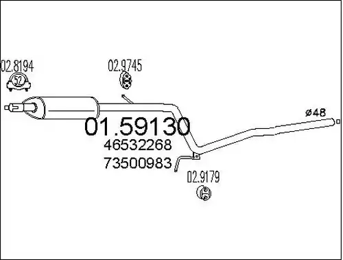 средно гърне MTS 01.59130