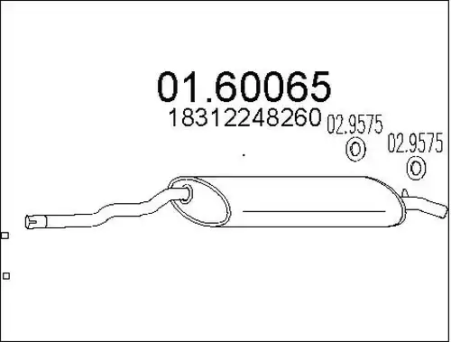 крайно гърне MTS 01.60065